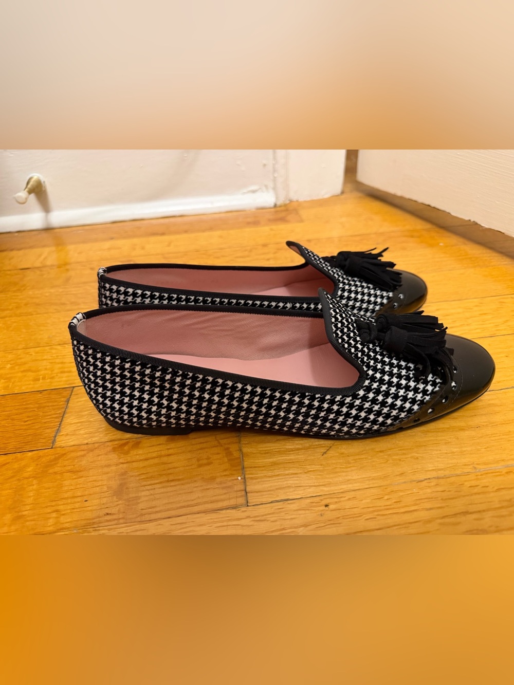 Pretty Ballerina’s Women’s Houndstooth Slip-On Loafers size EU 40 - Picture 5 of 7